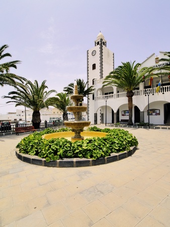 City Hall in San Bartolome, Lanzarote, Canary Islands, Spainのeditorial素材