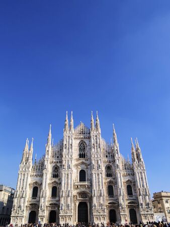 Cathedral in Milan, Lombardy, Italyのeditorial素材