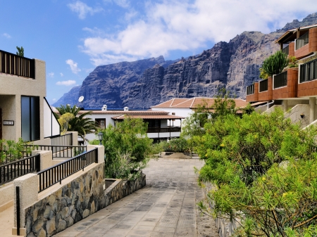 Los Gigantes, Tenerife, Canary Islands, Spainのeditorial素材