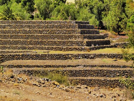 Pyramids in Guimar, Tenerife, Canary Islands, Spainの写真素材