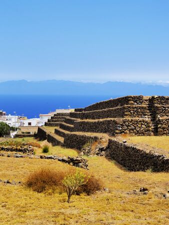 Pyramids in Guimar, Tenerife, Canary Islands, Spainの写真素材