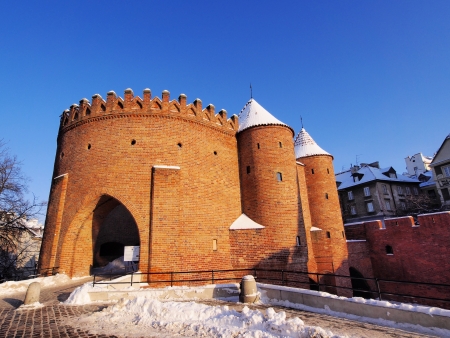 Barbican in Warsaw, Polandのeditorial素材