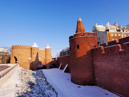 Barbican in Warsaw, Polandのeditorial素材