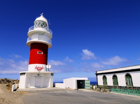 Lighthouse(Faro de San Cristobal) on Punta del Faro, La Gomera, Canary Islands