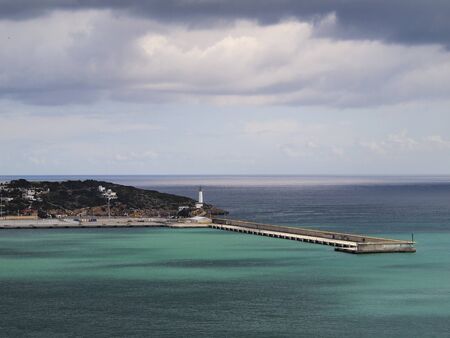 Harbor in Ibiza Town, Balearic Islands, Spainの写真素材