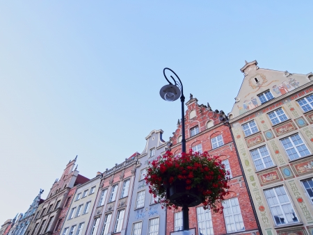 Dlugi Targ - Long Market Street in Gdansk, city in the northen Poland.の写真素材