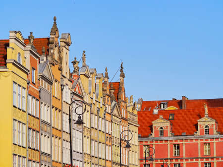 Dlugi Targ - Long Market Street in Gdansk, city in the northen Poland.