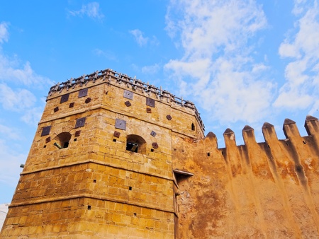 Protective Walls of Kasbah of the Udayas on the old medina in Rabat, Morocco, Africaの写真素材