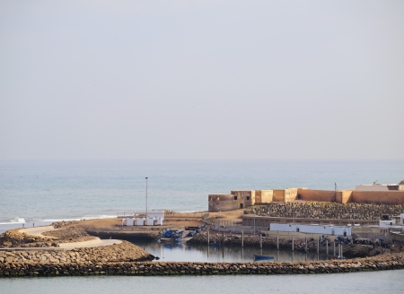 View of the old medina in Rabat and Bouregreg River, Morocco, Africa
