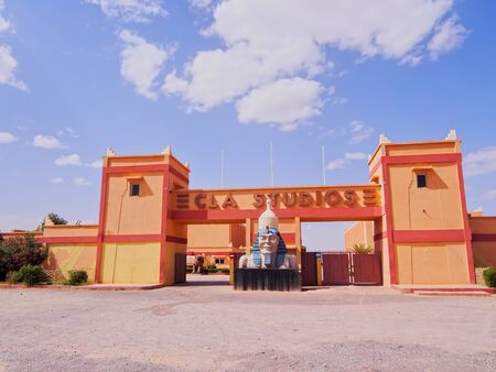 OUARZAZATE, MOROCCO - MAY 04: CLA Film Studios on May 04, 2013 in Ouarzazate, Morocco. Famous for it use as a set in many films.のeditorial素材