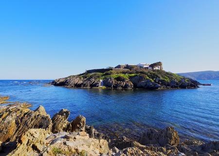 Beautiful landscape of Costa Brava between Cadaques and Portlligat, Catalonia, Spainの写真素材