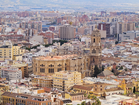 The Cathedral of the Incarnation in Malaga, Andalusia, Spainのeditorial素材