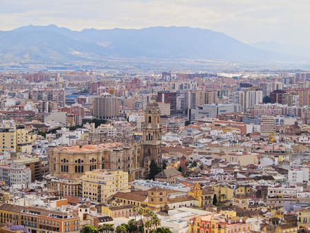 The Cathedral of the Incarnation in Malaga, Andalusia, Spainのeditorial素材
