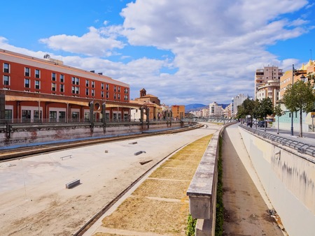 Cityscape of Malaga - capital of the Province of Malaga on Costa del Sol in Andalusia, Spainのeditorial素材