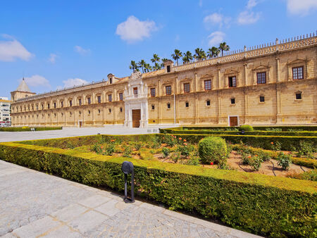 Hospital de las Cinco Llagas - current seat of the Parliament of Andalusia in Seville, Andalusia, Spainのeditorial素材