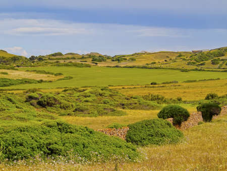 Rural Landscape of Northern Menorca, Balearic Islands, Spainの写真素材