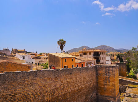Old part of Alcudia - city on Mallorca, Balearic Islands, Spainのeditorial素材