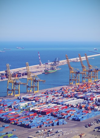 View of the Port in Barcelona, Catalonia, Spain