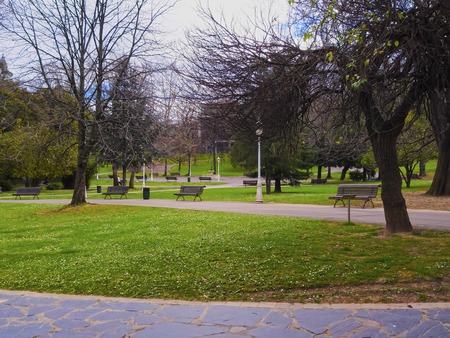 Parque de Dona Casilda de Iturrizar - park in Bilbao, Biscay, Basque Country, Spainの写真素材