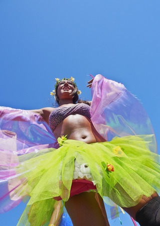 Brazil, State of Rio de Janeiro, City of Rio de Janeiro, Gloria, Bloco Orquestra Voadora Carnival Parade.のeditorial素材