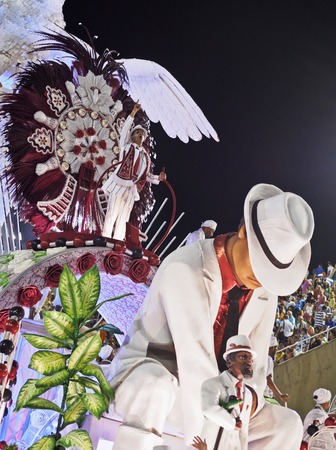 Brazil, State of Rio de Janeiro, City of Rio de Janeiro, Carnival Parade at The Sambadrome Marques de Sapucai.のeditorial素材