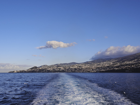 Portugal, Madeira, View of the coast of the island.の写真素材