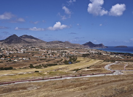Portugal, Madeira Islands, Porto Santo, View of the Porto Santo Golf.