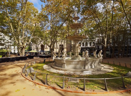 Uruguay, Montevideo, Old Town, View of the Constitution Square.のeditorial素材