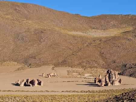 Bolivia, Potosi Departmant, Nor Lipez Province, Landscape of the Valle de las Rocas(Rocks Valley).の写真素材