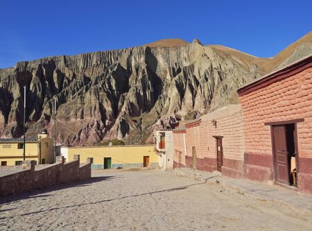 Argentina, Salta Province, View of Iruya.の写真素材