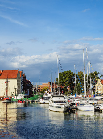 Poland, Pomeranian Voivodeship, Gdansk, Old Town, Marina Gdanskのeditorial素材