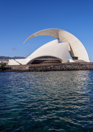 Auditorium Adan Martin, Santa Cruz de Tenerife, Tenerife Island, Canary Islands, Spainのeditorial素材