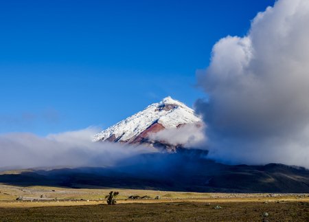 Cotopaxi Volcano, Cotopaxi National Park, Cotopaxi Province, Ecuadorの写真素材