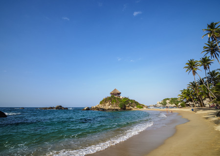 El Cabo San Juan del Guia beach, Tayrona National Natural Park, Magdalena Department, Caribbean, Colombiaの写真素材