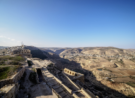 Kerak Castle, Al-Karak, Karak Governorate, Jordanのeditorial素材