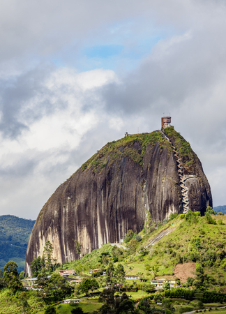 El Penon de Guatape, Rock of Guatape, Antioquia Department, Colombiaの写真素材