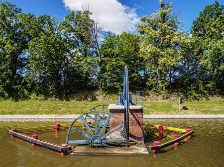 Inclined Plane Machinery in Katy, Elblag Canal, Warmian-Masurian Voivodeship, Polandのeditorial素材