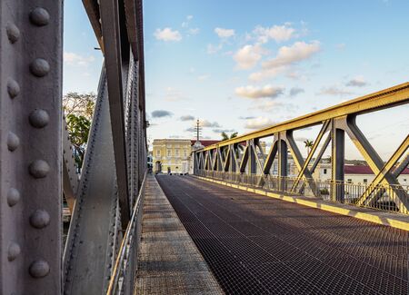 Bridge over San Juan River, Matanzas, Matanzas Province, Cubaの写真素材