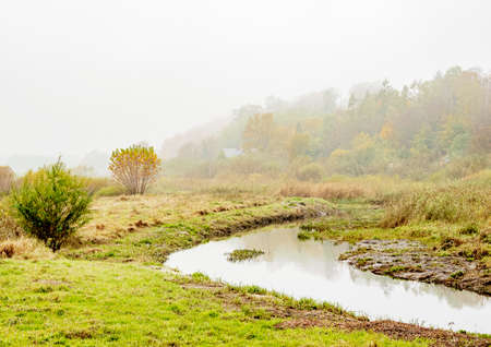 Landscape of Solec nad Wisla, Masovian Voivodeship, Polandの写真素材