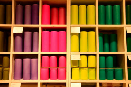 Colours and patterns on paper, metal, wax, glass, fabric, etc. decorate everyday objects, Englandの写真素材
