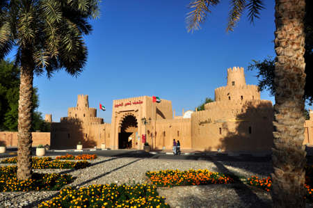 Al Ain Museum. Originally a military garrison this fort was built by the late Ruler of the UAE, Sheikh Zayed Al Nahyanのeditorial素材
