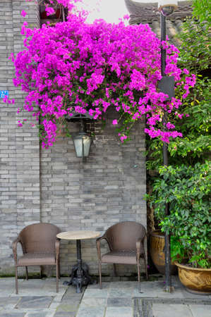 Traditional restaurant. Delightful places to eat in this historical and cultural area of Cheng Du, Chinaの写真素材