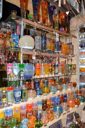 Christmas Market products, Vienna. Arts and crafts, and some food products, for sale on a market during the winter period leading up to Christmasのeditorial素材