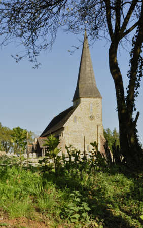 Church at Wisborough, E. Sussex. A centuries old country church, found here in a rural area of Great Britainの写真素材