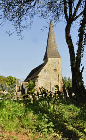 Church at Wisborough, E. Sussex. A centuries old country church, found here in a rural area of Great Britainの写真素材