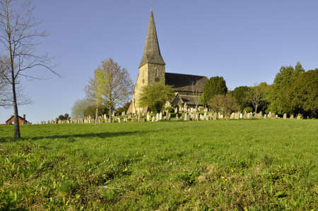 Church at Wisborough, E. Sussex. A centuries old country church, found here in a rural area of Great Britainの写真素材