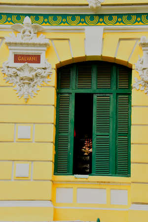 The Central Post Office styled in French architecture, here in the centre on Ho Chi Minh City, Vietnamのeditorial素材