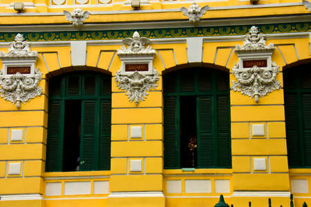 The Central Post Office styled in French architecture, here in the centre on Ho Chi Minh City, Vietnamのeditorial素材