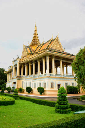 The home of Cambodiaâs Royal family with its intricately crafted architecture, Pnom Pennのeditorial素材