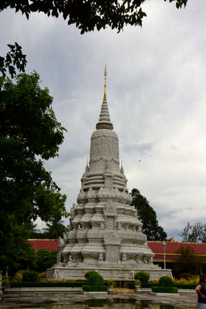The home of Cambodiaâs Royal family with its intricately crafted architecture, Pnom Pennのeditorial素材